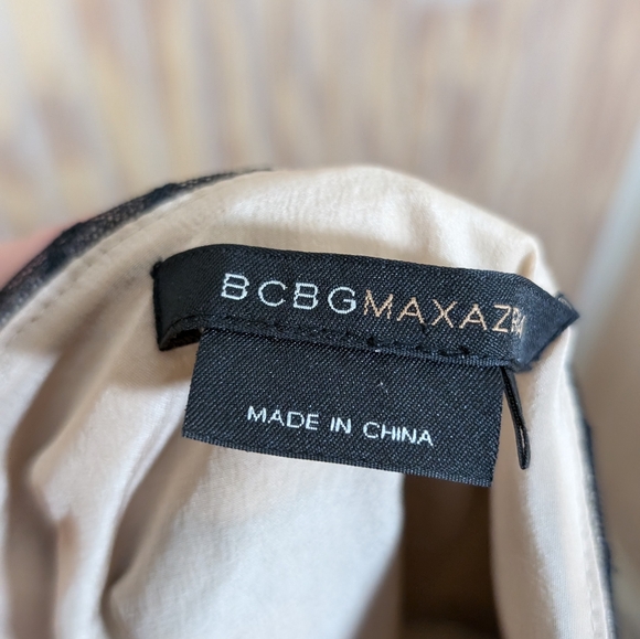 Vintage BGBG Maxazria Tulle and Black Velvet Midi Cocktail Dress Size 4 - Picture 7 of 9